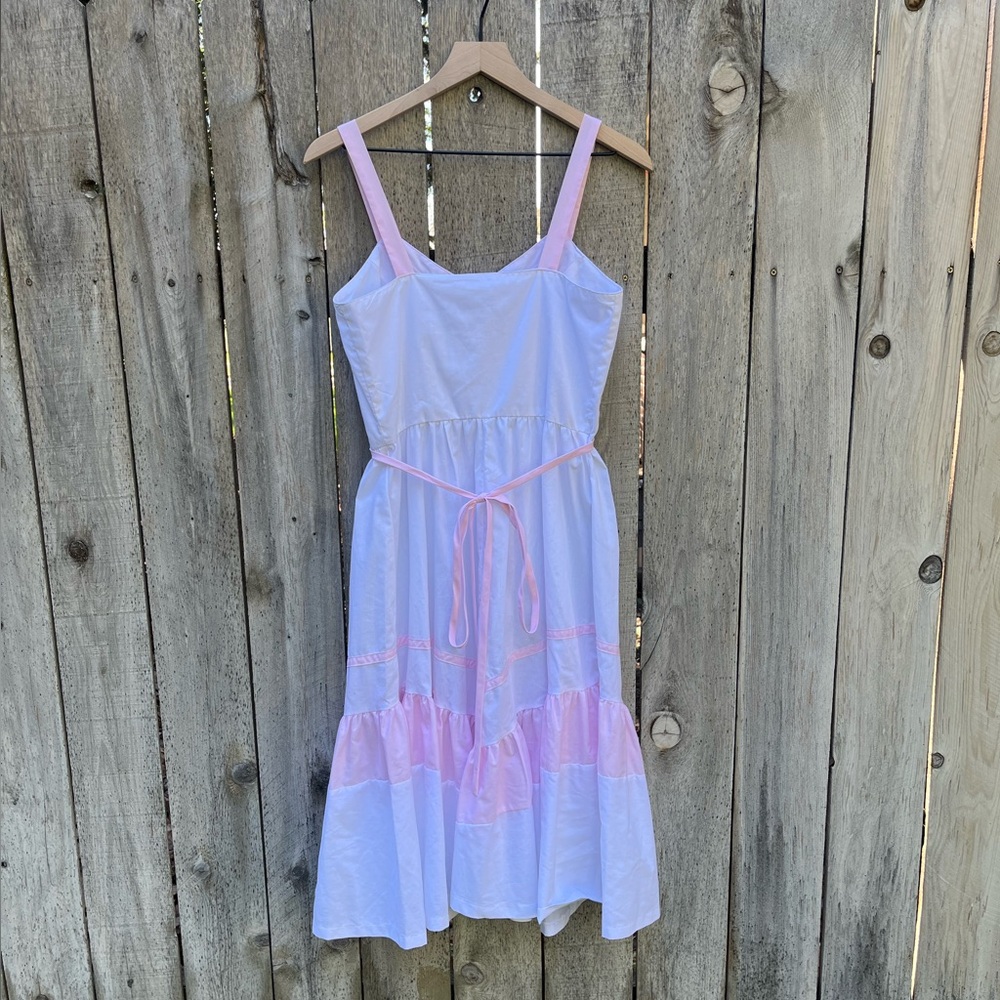 Vintage 70s Embroidered Prairie Sundress - Picture 3 of 13